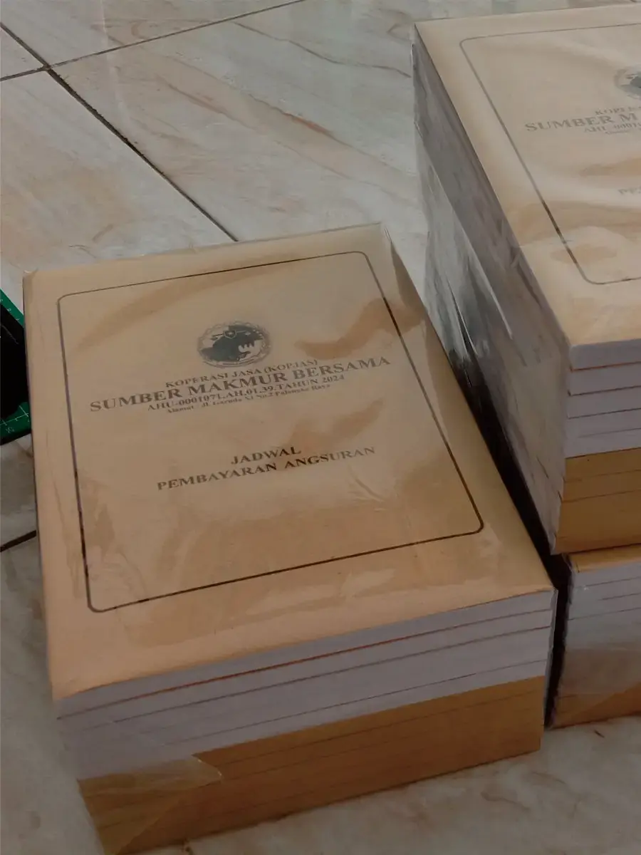 Cetak nota rangkap format bisnis