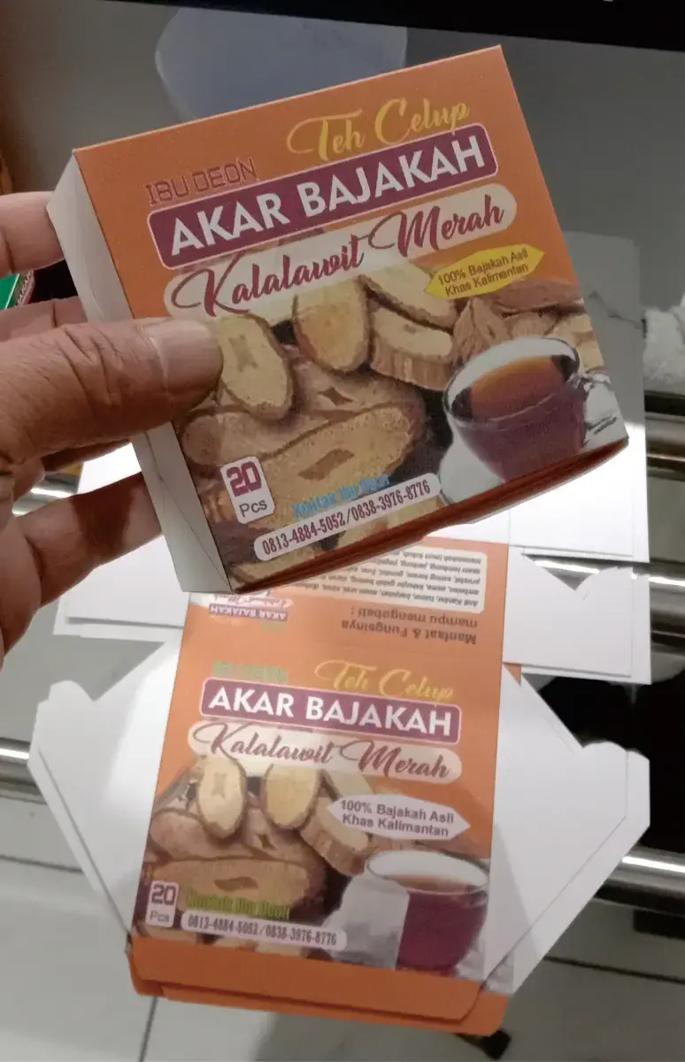 Stiker label kemasan produk UMKM